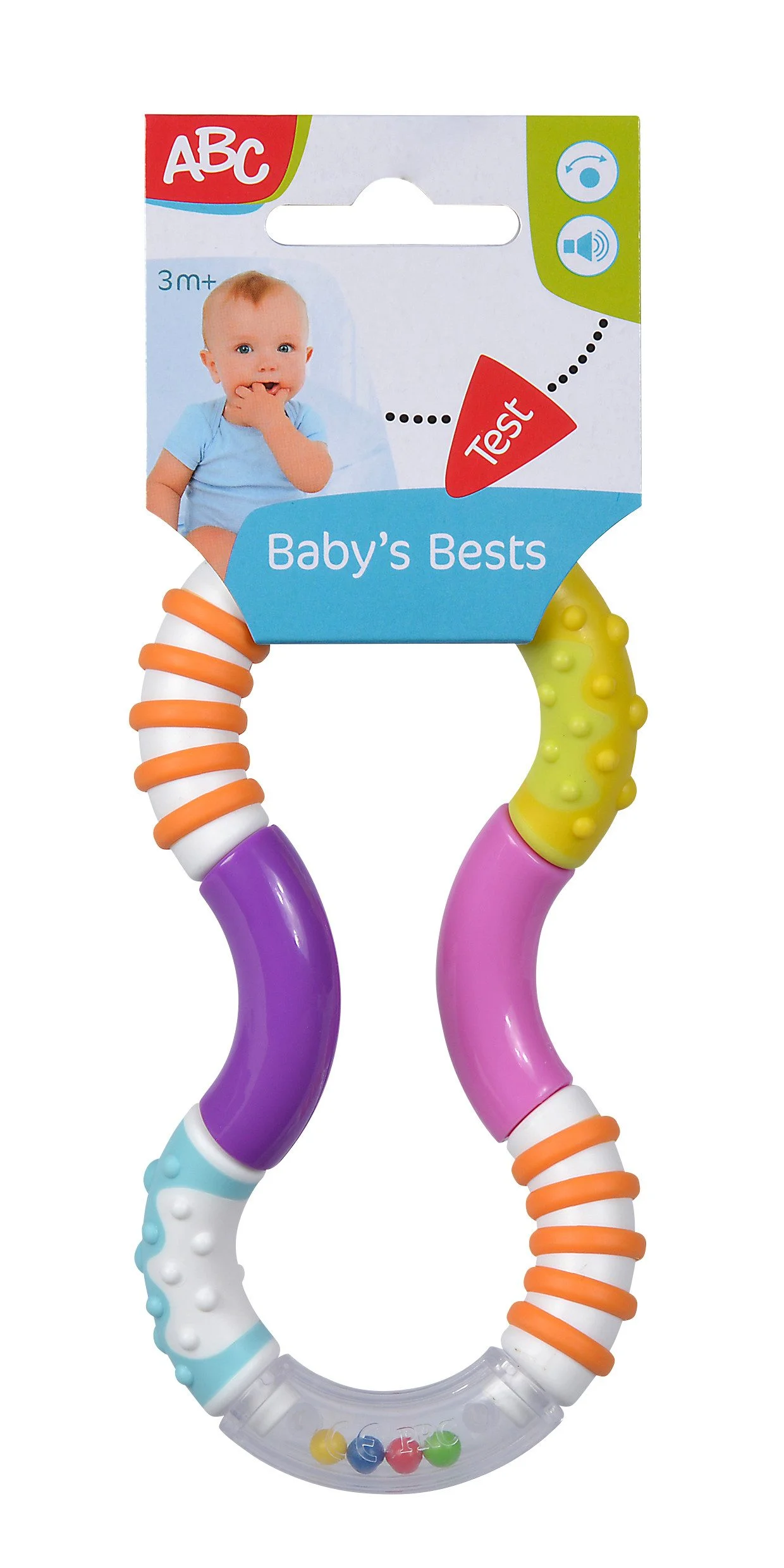 Greifling „Babys Best“ mit Rassel – ABC by Simba